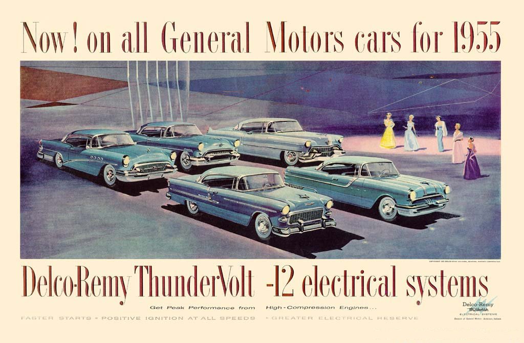 1955 General Motors Auto Advertising